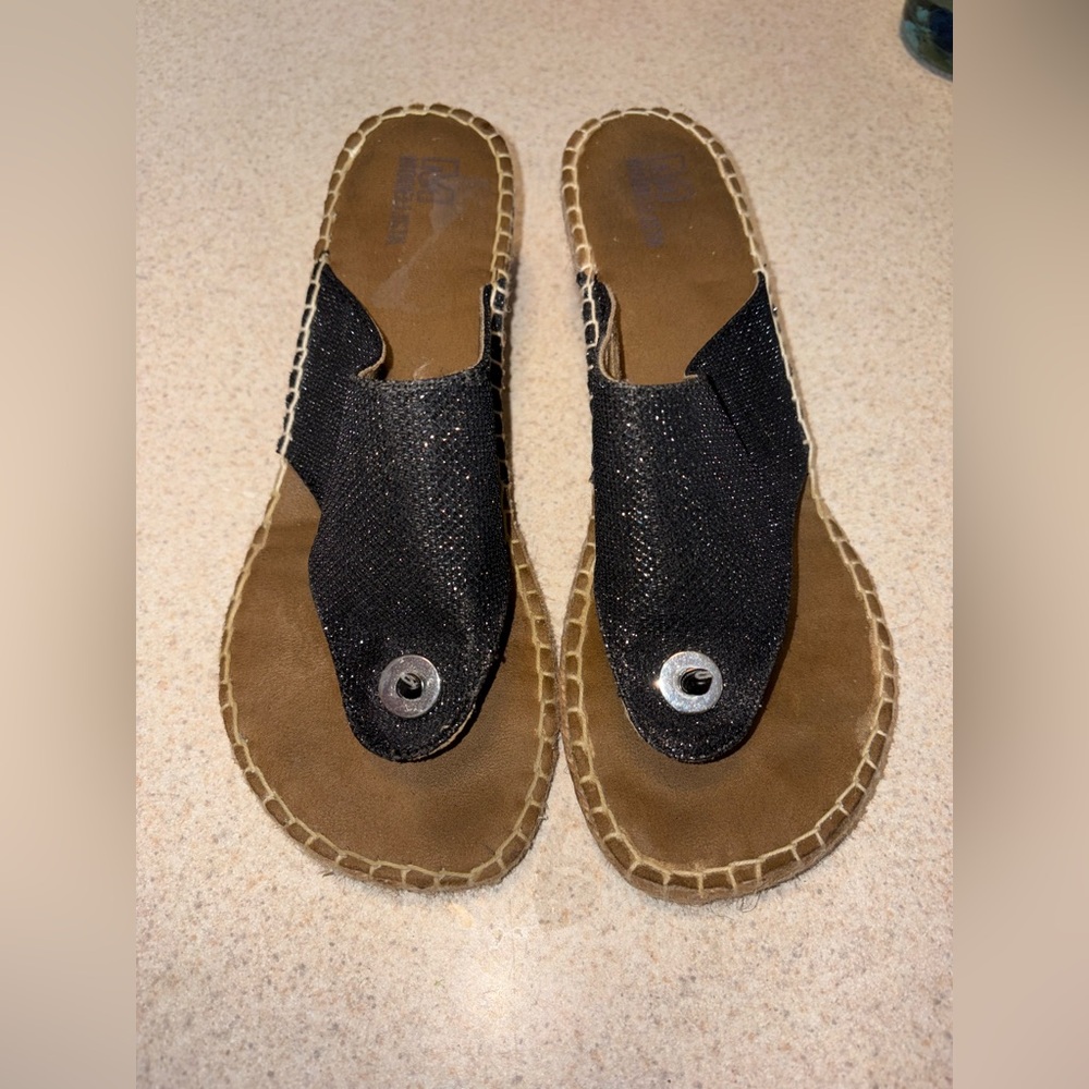 Modellista Black Sandals Shoes Size 9 Baldwin